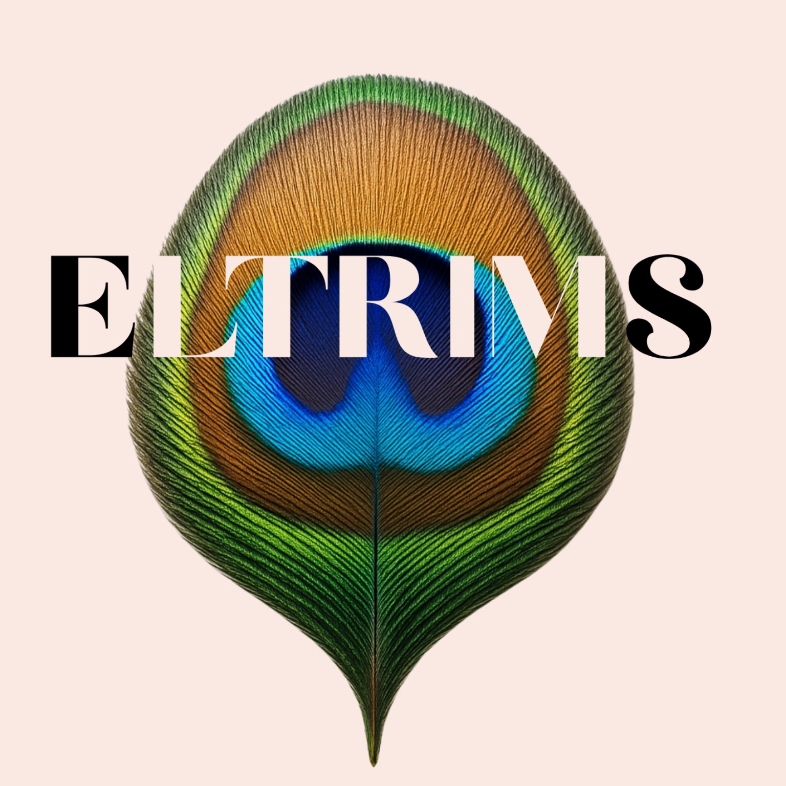 ELTRIMS peacock feather logo